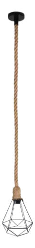 Soquete Lampara Diamante Colgante Vintage E27 + Ampolleta