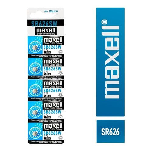 Tira 5 Pilas Reloj 1.55v Sr626sw 377 / Maxell - Mi tienda