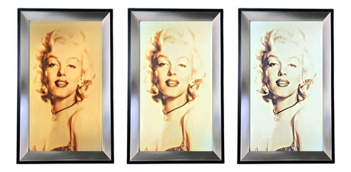 Cuadro Luminoso Diseño Decorativo Colores Luz Led Decoracion