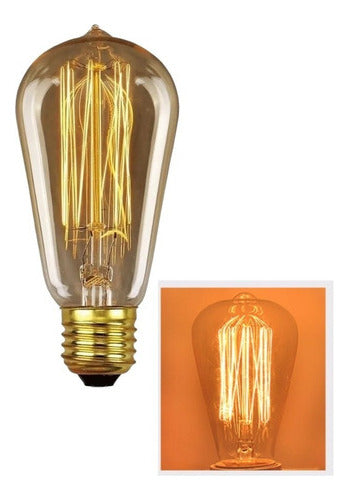 Ampolleta Filamento De Carbono Mini Edison Dimeable 40w E27