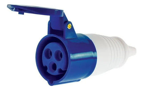 Enchufe Industrial Hembra Volante Ip44 32a 220v 2p / T
