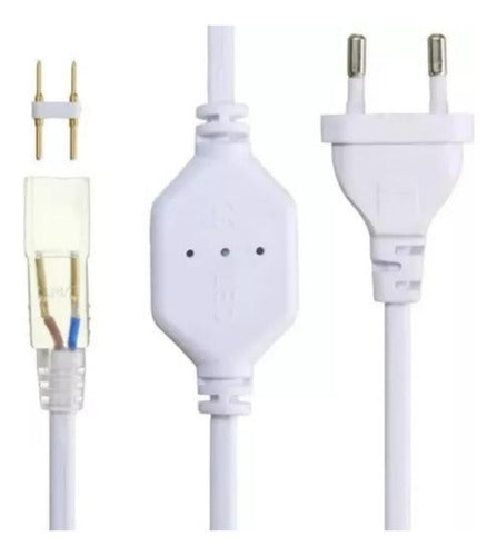 Pack 100 Enchufe Conector Cinta Led 2835 220v Konnergie Deus