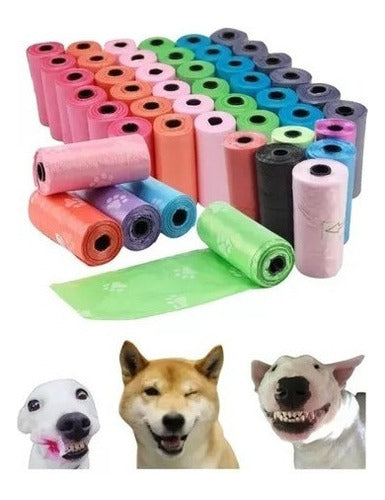 Bolsas Desechos Perro | 120 Rollos | 1800 Bolsas Repuestos Mascota