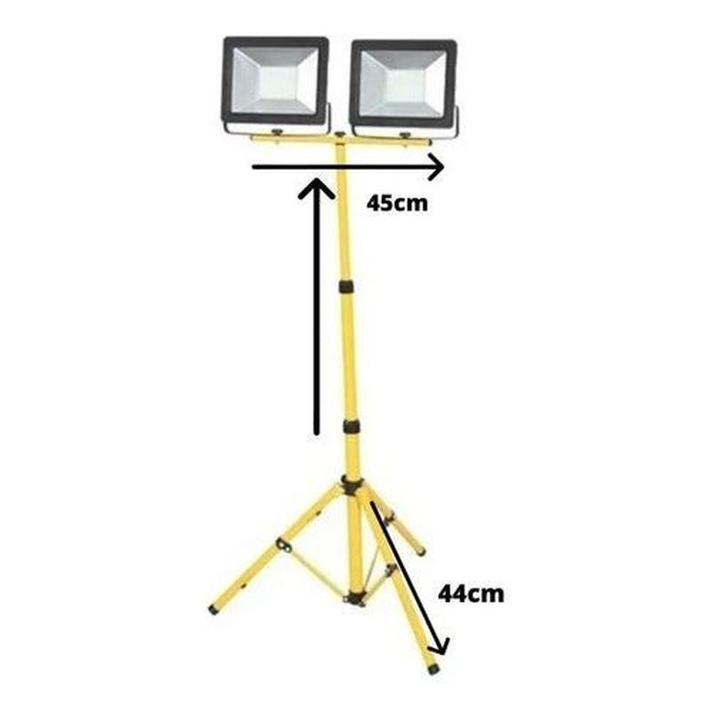 Soporte Base Atril Trípode Foco Led 220v Emergencia Obras - Deus Group