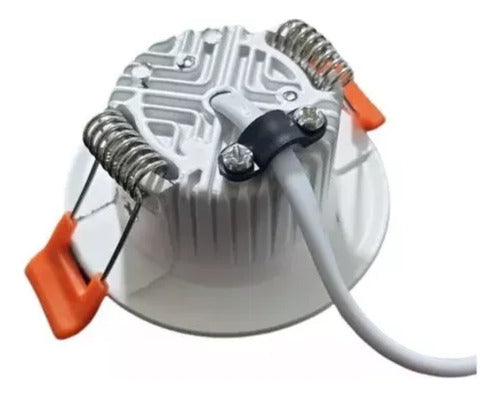 Panel Plafón Led Embutido Empotrado Redondo 3w Pack 10