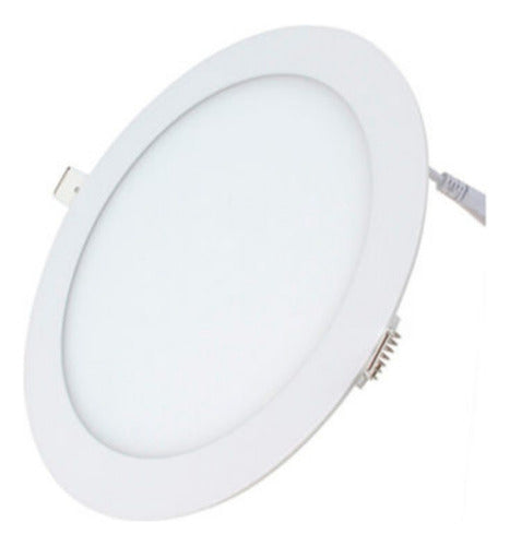 Pack 5 Panel Led Embutido Redondo 24w Luz Calido Neutro Frio