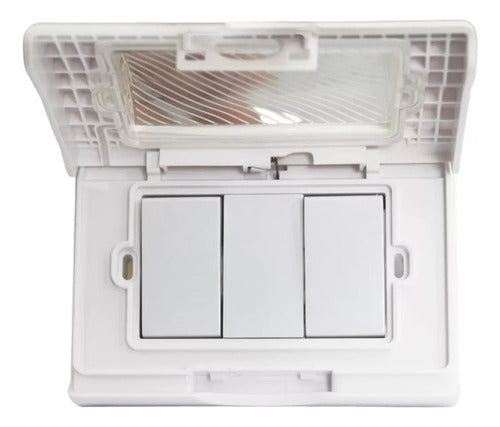 Interruptor Embutido Doble 9/12a S/p Exterior Ip55 250v Sec - Mi tienda