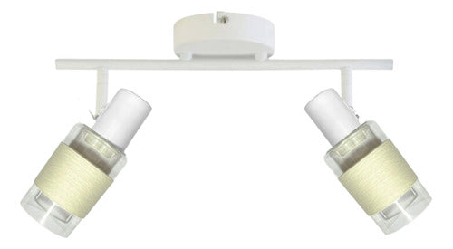 Pack 2 Aplique Doble Porta E14 Led Zaurak Konnergie Deus