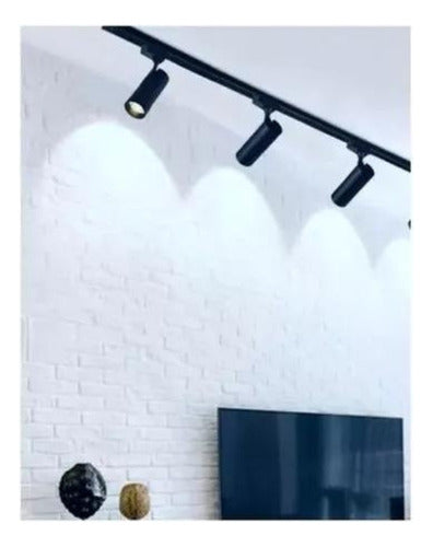 Foco Decorativo Lampara Riel Monofásico Porta Ampolleta 220v
