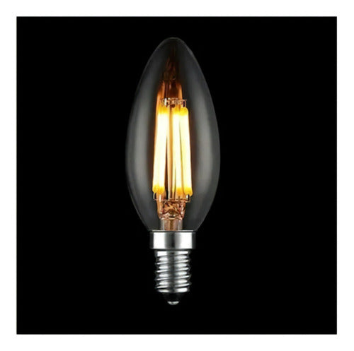 Lámpara Led Vela Vintage Deco 4w = 40w E14 Luz Cálida Color De La Luz Blanco Cálido