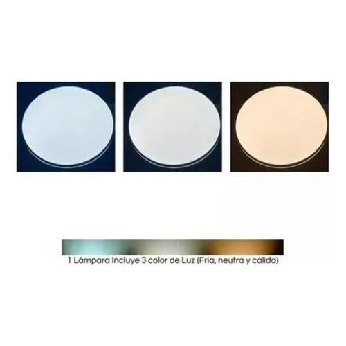 Panel Plafón Led Borde Madera Sobrepuesto Moderno 30cm 36w - Deus Group