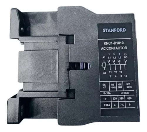 Contactor Trifásico Bobina 18a 220v 1no Ip20