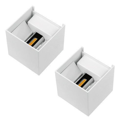 Pack 2 Aplique Led Exterior Ip54 3000k Shaula Konnergie Deus