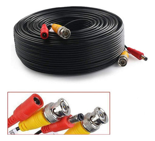 Cable Extensión Video Alimentación Cctv Atc Lc 20mt