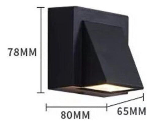 Pack 2 Aplique Led Simple Ip54 3000k Kapelle Konnergie Deus
