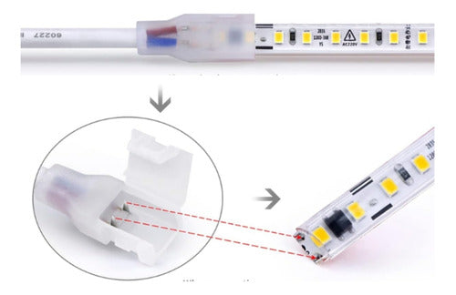 Pack 100 Conector Cinta Led 2835 Tipo Broche Konnergie Deus