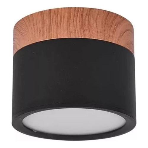 Panel Sobrepuesto Borde Madera Decorativo Led 6w Luz Cálida - Deus Group