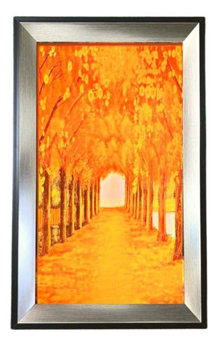 Cuadro Luminoso Diseño Decorativo Colores Luz Led Decoracion