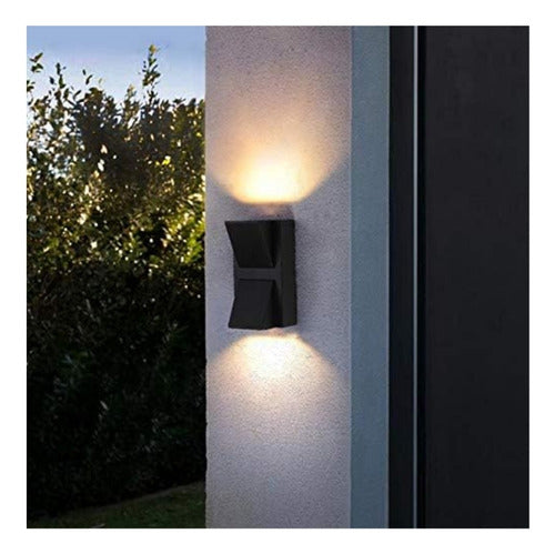 Pack 3 Aplique Led Doble Exterior Ip54 3000k Kapelle