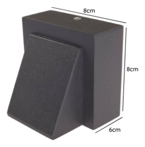 Pack 2 Aplique Led Simple Ip54 3000k Kapelle Konnergie Deus