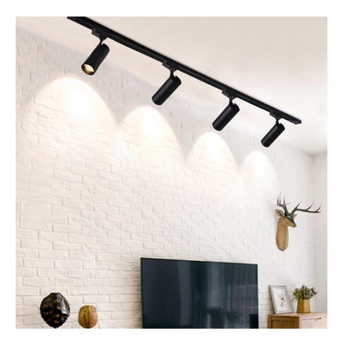 Foco Riel Monofásico 30w Led Luz Neutra 4000k 220v 2700lm