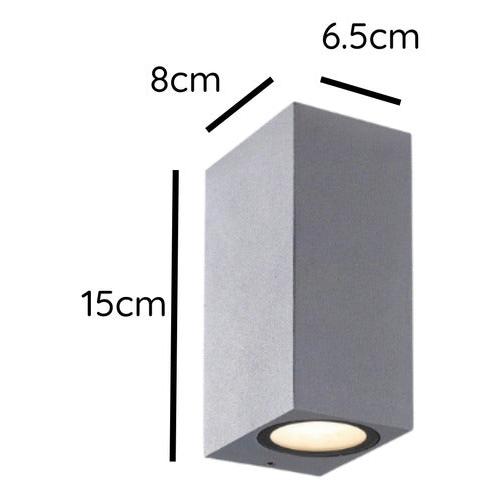 Aplique Led Kapelle Ip54 Doble Porta Gu10 Konnergie Deus - Mi tienda