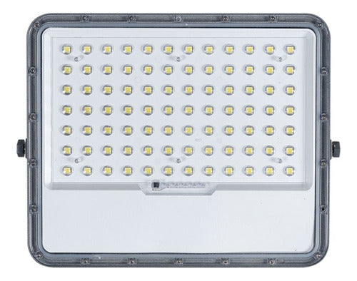 Foco Proyector Led Con Panel Solar 2100lm Luz Fria + Control