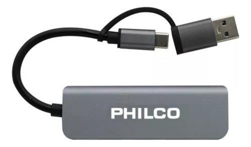 Hub USB-C a USB 4 en 1 Philco | Adaptador de Alta Velocidad - Deus Group
