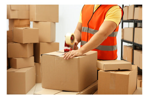 Pistola Dispensadora + Cinta Huincha Embalaje Pack 5 48x100