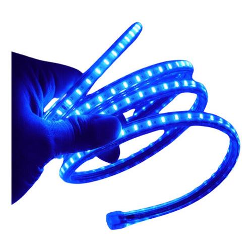 Cinta Led Slim 2835 Ip54 Colores 100 Metros +2 Conector 220v - Deus Group