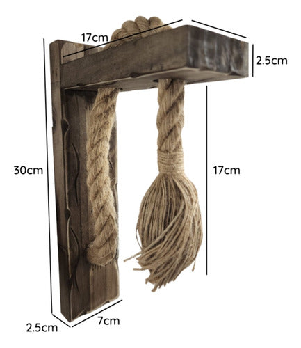 Pack 2 Aplique Porta E27 Madera Almaaz Konnergie Deus