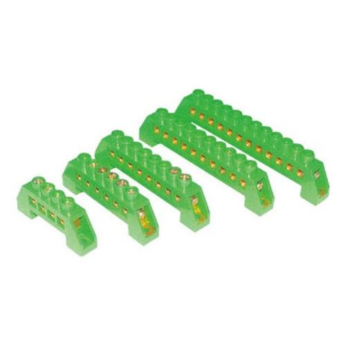 Barra Aisladora De Conexión Colores 4 Polos P/riel Din 35mm - Deus Group