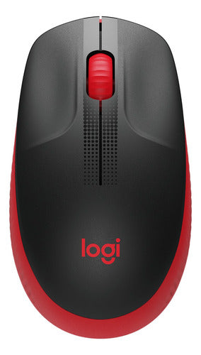 Mouse Inalambrico Logitech M190 Rojo Full Size