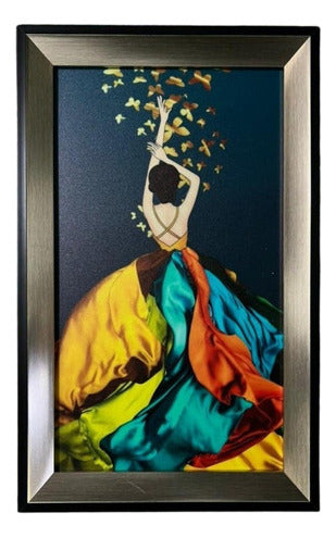 Cuadro Luminoso Diseño Decorativo Colores Luz Led Decoracion