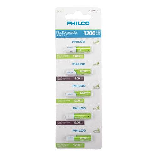 Pilas Tira Recargable Aaa X 5 1200mah Philco - Mi tienda