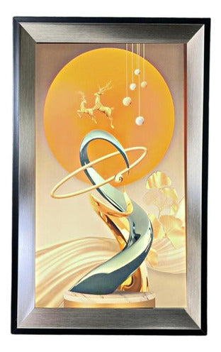 Cuadro Luminoso Diseño Decorativo Colores Luz Led Decoracion