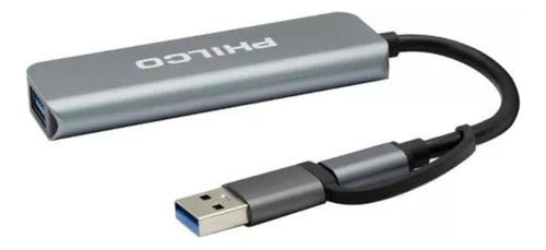 Hub USB-C a USB 4 en 1 Philco | Adaptador de Alta Velocidad - Deus Group