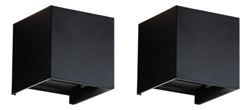 Pack 2 Aplique Led Exterior Ip54 3000k Shaula Konnergie Deus
