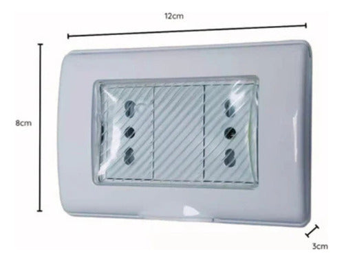 Tomacorriente Embutido Doble 10/16a Exterior Ip55 250v Sec
