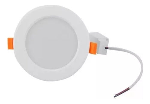 Panel Plafón Led Embutido Empotrado Redondo 3w Pack 10