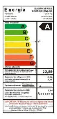 Aire Acondicionado Daitsu Split Frío/Calor 12000 BTU 220V