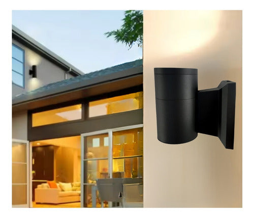 Aplique Led Kapelle Cilindro Ip54 Simple Gu10 Konnergie Deus - Deus Group