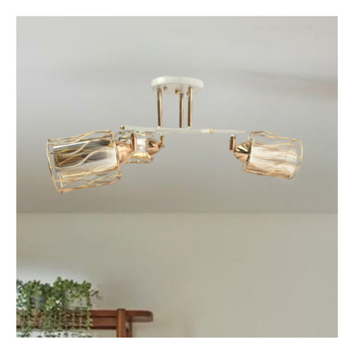 Aplique Triple Porta E27 Led Zosmo Konnergie Deus