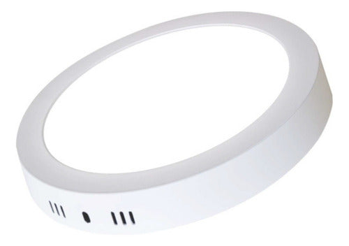 Pack 20 Panel Led Sobrepuesto Redondo 12w Calido Neutro Frio