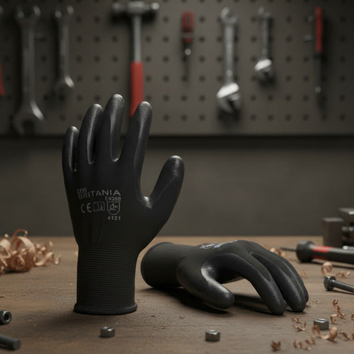 Guantes De Nitrilo Flex Resistente Protección Profesional