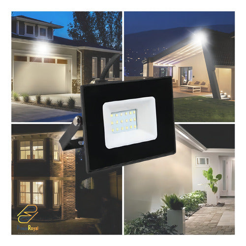 Foco Proyector De Área Led 100w Want Exterior Ip65 Sec Color De La Carcasa Negra Color De La Luz Luz Fria 6000k