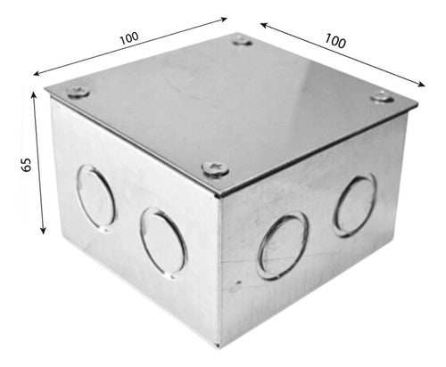 Caja Metalica Pregalvanizada Distribucion 100x100x65 (a11) - Mi tienda
