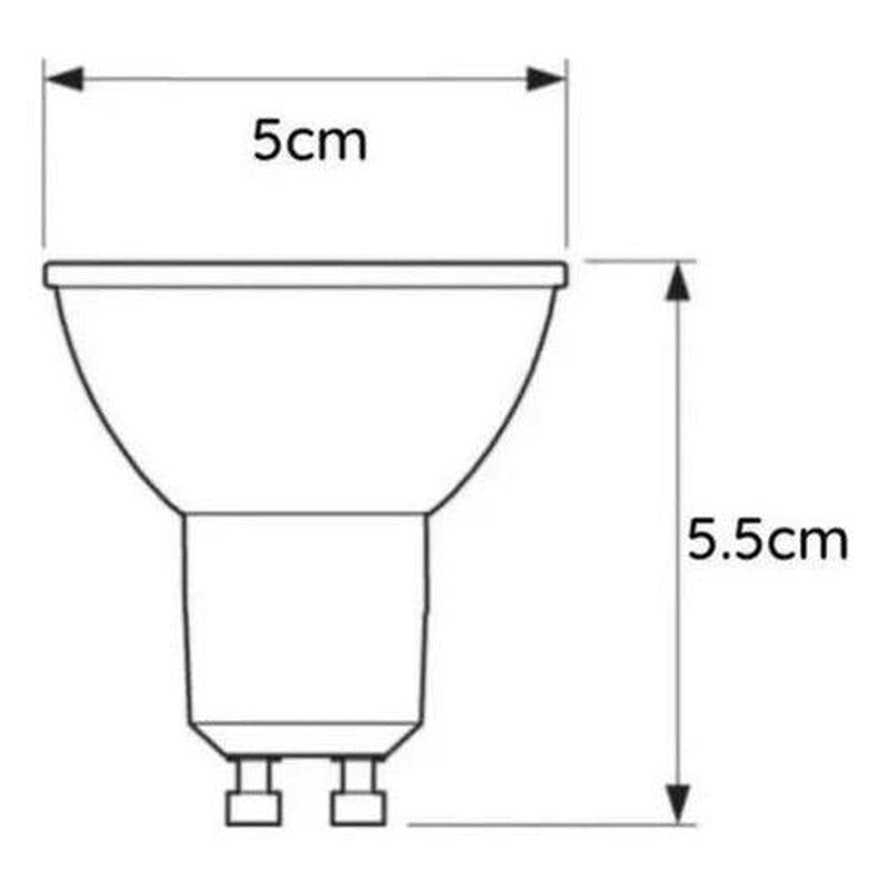 Ampolleta LED Base GU10 5W 38° Cálido Frío - Deus Group