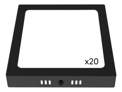 Pack 20 Panel Sobrepuesto Cuadrado 12w Calido Neutro Frio