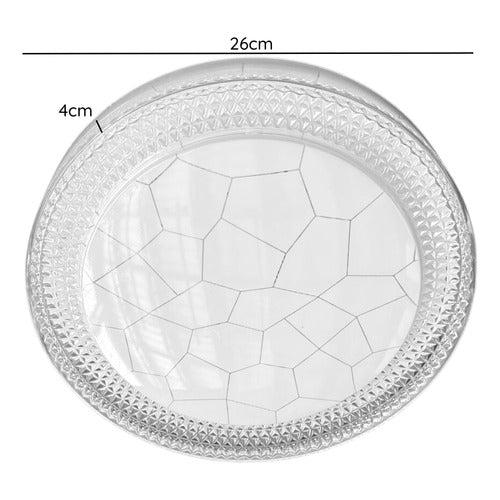 Lámpara Plafón Led 48w 26cm Redondo Sobrepuesto Elegante - Deus Group